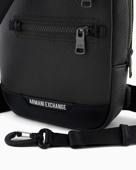 Мужская сумка-слинг Armani Exchange 1159834479 (Серый One size)