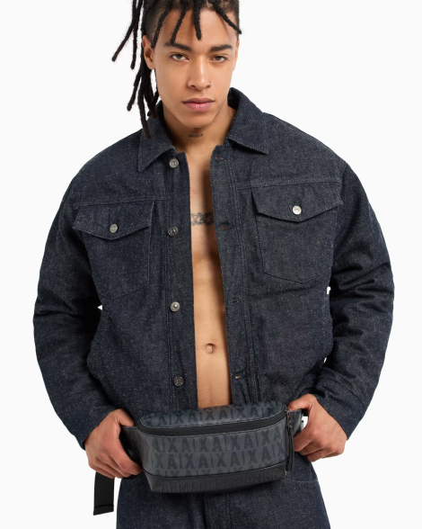 Чоловічі поясні сумки Armani Exchange 1159835178 (Сірий One size)