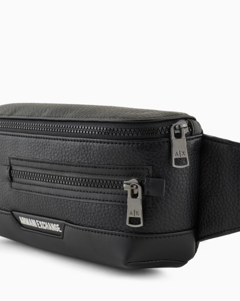 Мужская поясная сумка Armani Exchange 1159836028 (Черный One size)