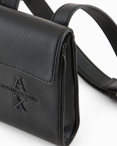 Сумка через плечо Armani Exchange на кнопке 1159836168 (Черный One size)