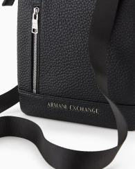 Мужская плоская сумка  Armani Exchange через плечо 1159831841 (Черный One size)