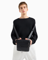 Мужская сумка Armani Exchange через плечо 1159832549 (Черный One size)