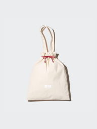 Сумка-шоппер Uniqlo с логотипом бренда 1159833484 (Белый One size)