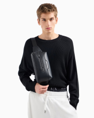 Мужская поясная сумка Armani Exchange 1159836028 (Черный One size)