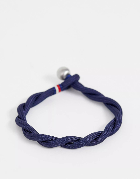 Мужской браслет Tommy Hilfiger с логотипом 1159770566 (Синий, One size)