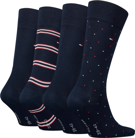 Подарочный набор мужских носков Tommy Hilfiger высокие 1159795007 (Синий, 43-46)