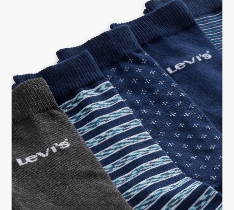 Набір чоловічих шкарпеток Levi's 1159799933 (Різнокольоровий, M) 1159799933 (Різнокольоровий, M)