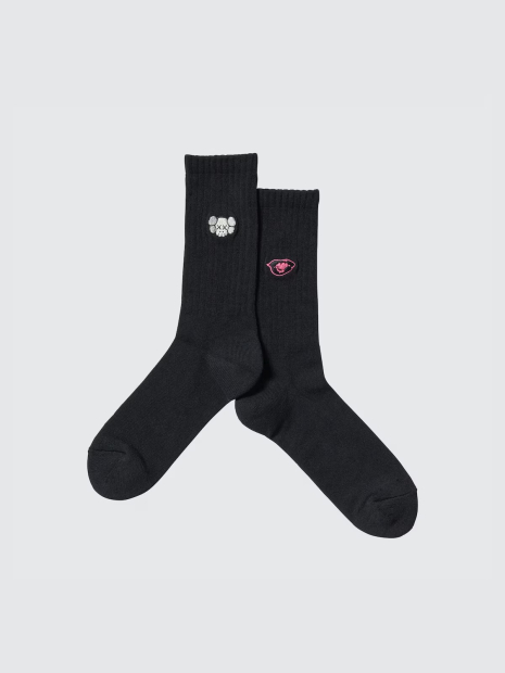 Носки высокие KAWS + Warhol UT от UNIQLO 1159835328 (Черный 42-46)
