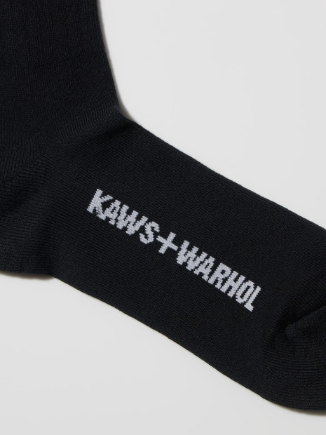 Носки высокие KAWS + Warhol UT от UNIQLO 1159835328 (Черный 42-46)