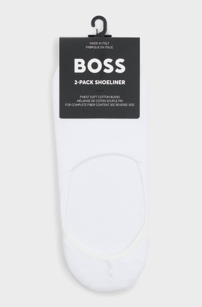 Мужские носки-следки BOSS by Hugo Boss набор 2 пары 1159836736 (Белый 39-40)