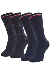 Набір чоловічих шкарпеток Tommy Hilfiger високі шкарпетки 1159808893 (Білий/синій, 47-49)