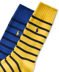 Набор мужских носков Polo Ralph Lauren 2 пары высокие 1159833070 (Разные цвета One size)