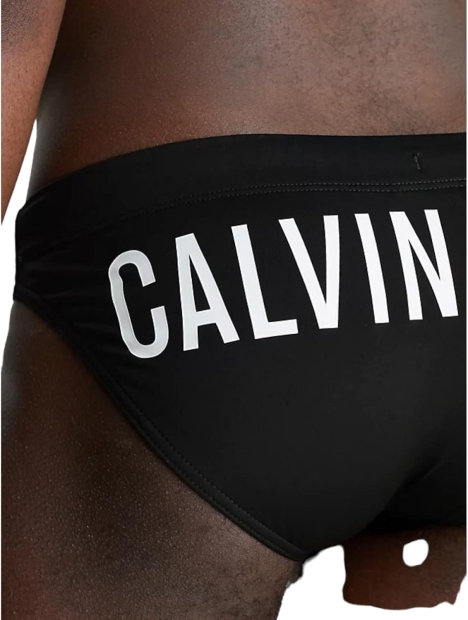 Чоловічі плавки з логотипом Calvin Klein ззаду 1159814544 (Чорний, S)