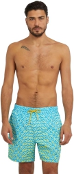 Мужские шорты для плавания GUESS на завязках 1159792202 (Голубой, XL)