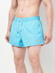 Двосторонні шорти для плавання GUESS 1159833934 (Блакитний/Помаранчевий XXL)