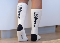Высокие теплые носки UNIQLO с технологией HEATTECH 1159797125 (Белый, One size)