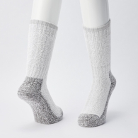 Высокие теплые носки UNIQLO с технологией HEATTECH 1159797545 (Серый, One size)