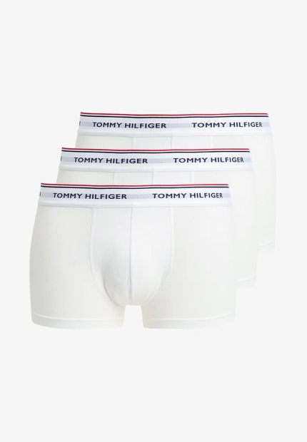 Фирменные мужские трусы боксеры Tommy Hilfiger транки набор 1159792466 (Белый, XXL)