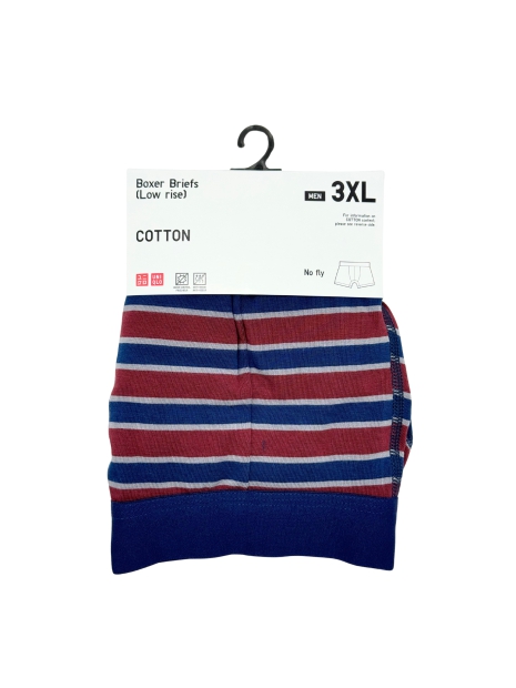 Мужские трусы-боксеры UNIQLO 1159811003 (Синий/Бордовый, 3XL)