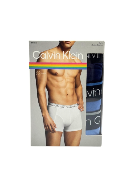 Набор мужских трусов Calvin Klein транки 3 шт 1159815305 (Синий M)