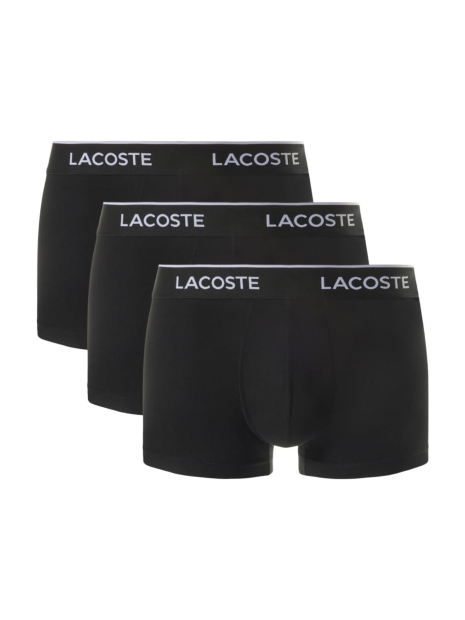Фірмові чоловічі труси транки Lacoste набір 1159832348 (Чорний M)