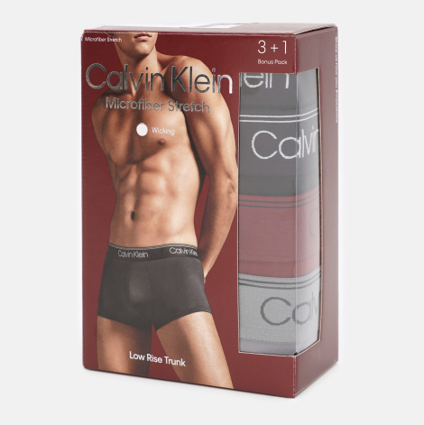 Набор мужских трусов Calvin Klein транки 4 шт 1159833293 (Разные цвета M)