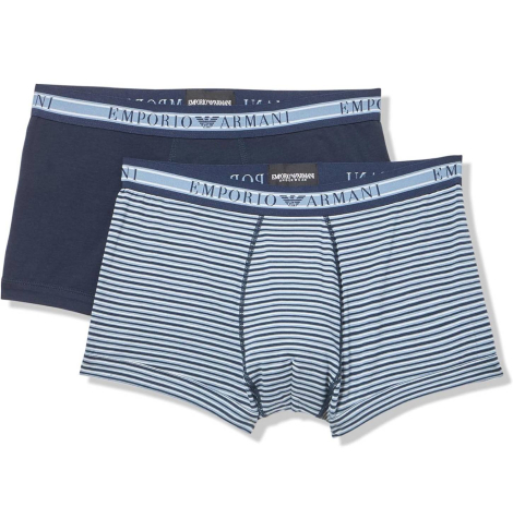 Мужские трусы транки Emporio Armani набор 1159834046 (Синий M)
