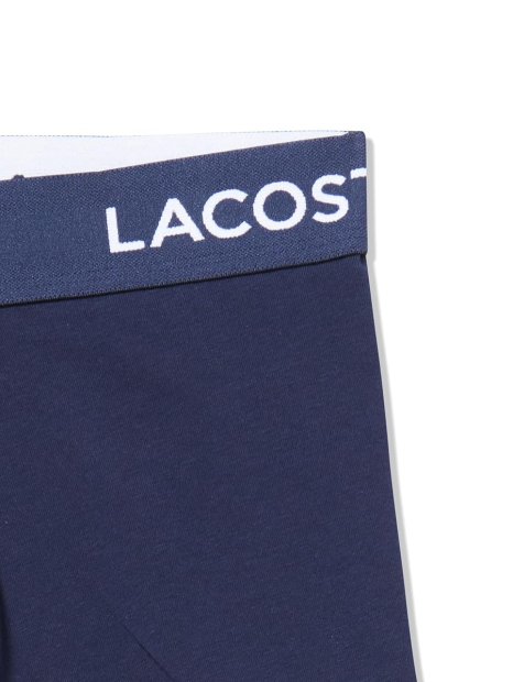 Фирменные мужские трусы транки Lacoste набор 1159838064 (Синий L)