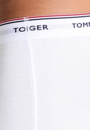 Фирменные мужские трусы боксеры Tommy Hilfiger транки набор 1159792466 (Белый, XXL)