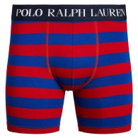 Мужские трусы боксеры Polo Ralph Lauren в полоску 1159819954 (Синий/Красный L)