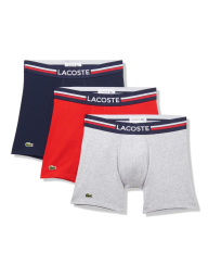 Фирменные мужские трусы боксеры Lacoste набор 1159832680 (Разные цвета L)