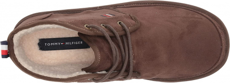 Мужские теплые ботинки Tommy Hilfiger на шнурках 1159765530 (Коричневый, 45,5)