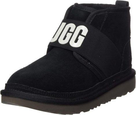 Мужские замшевые ботинки UGG с логотипом 1159775395 (Черный, 45)