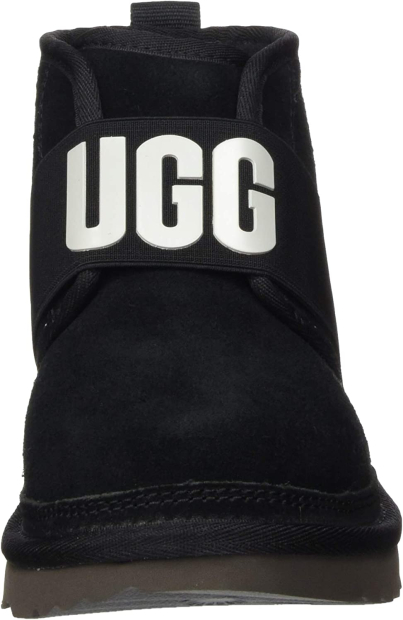 Мужские замшевые ботинки UGG с логотипом 1159775395 (Черный, 45)