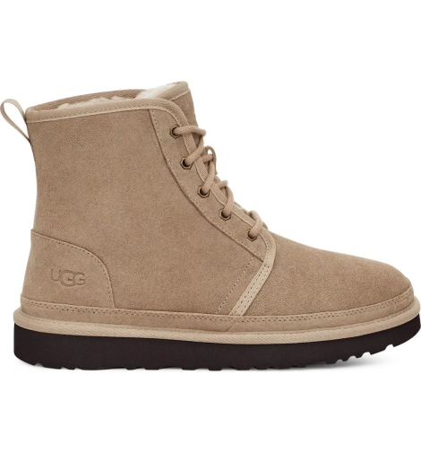 Мужские замшевые ботинки UGG на меху 1159795546 (Бежевый, 48,5)