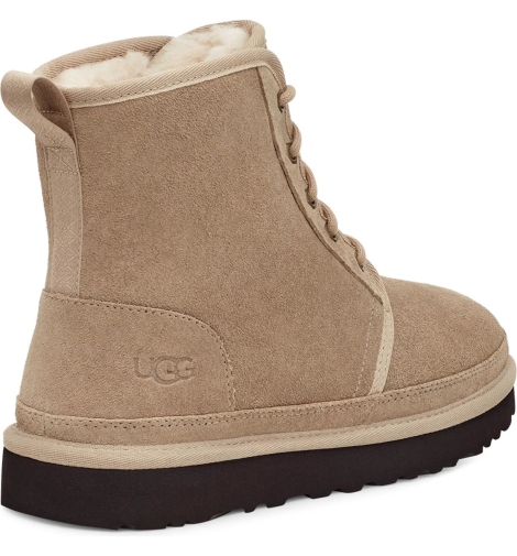 Мужские замшевые ботинки UGG на меху 1159795546 (Бежевый, 48,5)