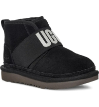 Мужские замшевые ботинки UGG с логотипом 1159775395 (Черный, 45)