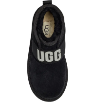 Мужские замшевые ботинки UGG с логотипом 1159775395 (Черный, 45)