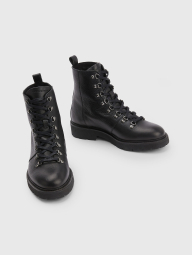 Мужские кожаные ботинки Tommy Hilfiger на шнурках 1159776797 (Черный, 45)