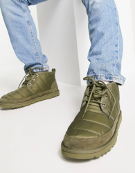 Мужские тканевые ботинки UGG на меху 1159779620 (Зеленый, 43)