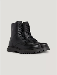 Мужские кожаные ботинки Tommy Hilfiger на шнурках 1159799542 (Черный, 46)