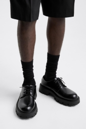 Мужские туфли на шнурках ZARA  1159799811 (Черный, 44)