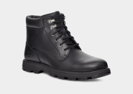 Мужские кожаные ботинки UGG на меху 1159804822 (Черный, 42)