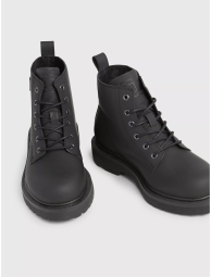 Чоловічі шкіряні черевики Tommy Hilfiger на шнурках 1159805099 (Чорний, 46)