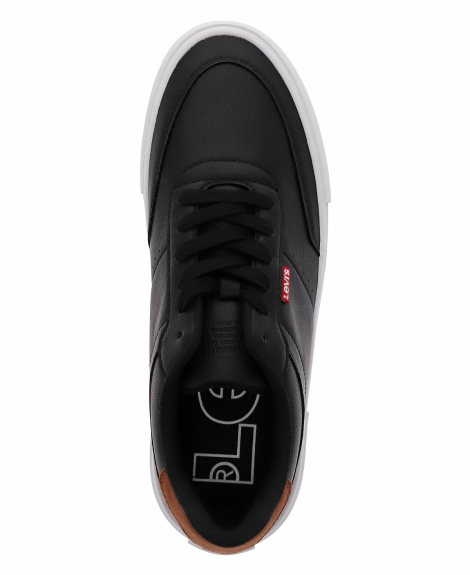Мужские кеды Levi's 43 (9,5 US) 28 см Черный 1159831491