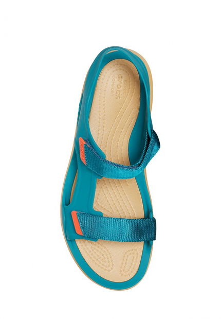 Сандалии мужские Crocs art354890 (Голубой/Коричневый, размер 46-47)
