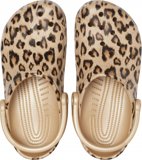 Леопардові сабо Crocs жіночі клоги яскраві літні крокси
