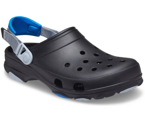 Мужские классические клоги Crocs сабо на липучках 1159768503 (Черный, 41-42)