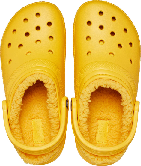 Женские утепленные Crocs сабо 1159769590 (Желтый, 38-39)