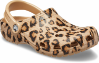 Леопардові сабо Crocs жіночі клоги яскраві літні крокси